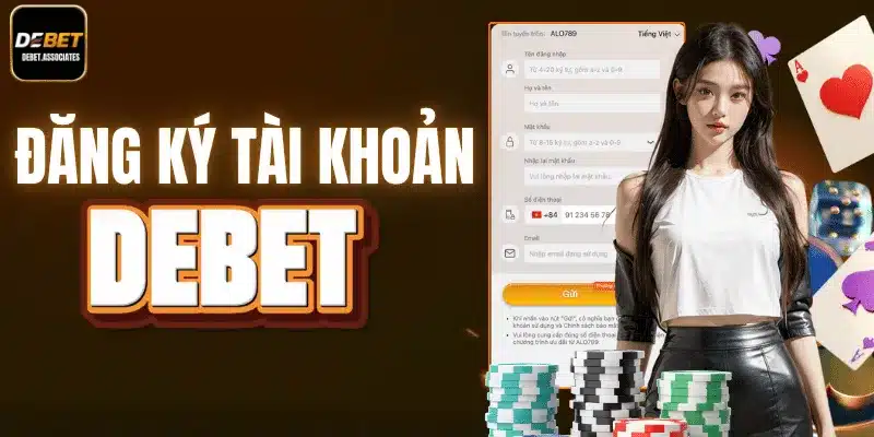 3 bước đăng ký tài khoản tại Debet tiện lợi