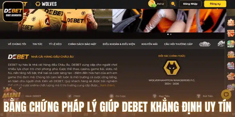 Bằng chứng pháp lý giúp nhà cái khẳng định uy tín