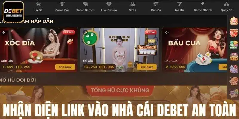 Mẹo nhận diện link vào nhà cái Debet an toàn